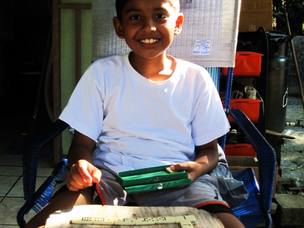 Domino, neben Dame das beliebteste Spiel in meiner Familie