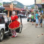 eine Weihnachtsfrau eine Weihnachtsfrau