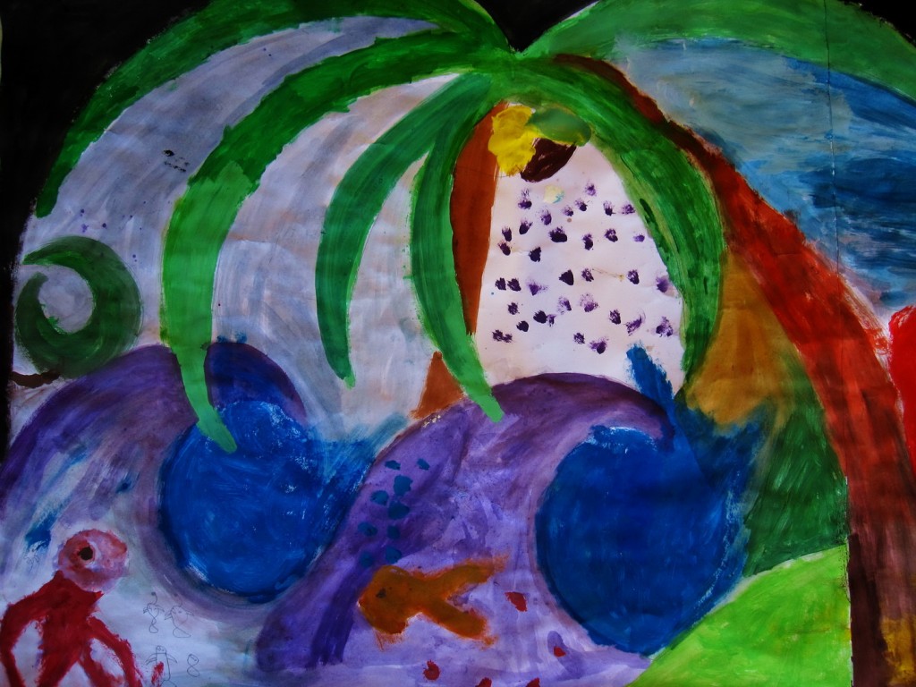 Auschnitt, ich bin immer noch begeistert von der Farbkombination